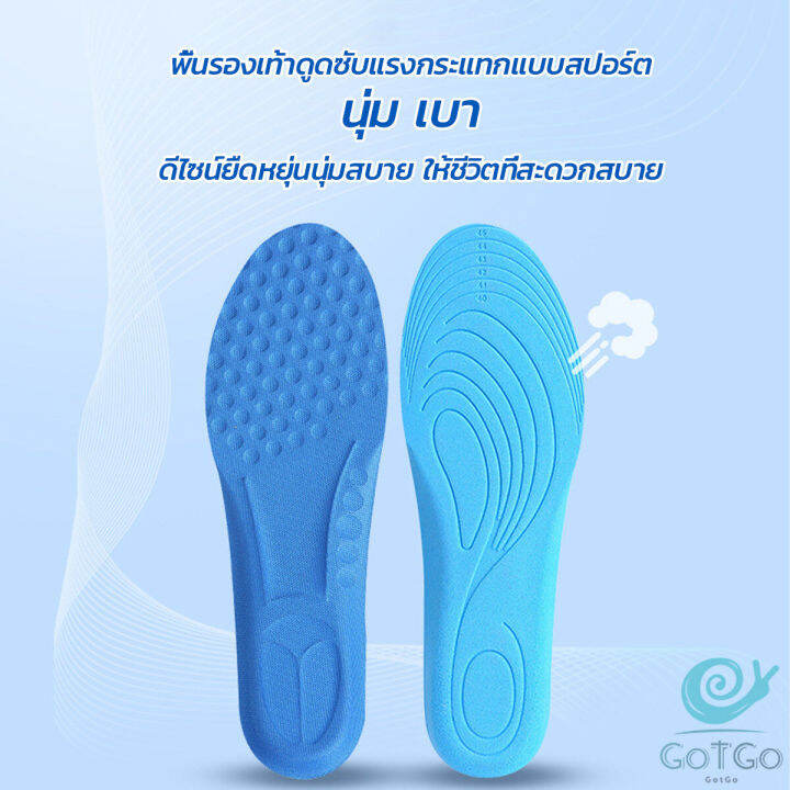 gotgo-แผ่นรองเท้า-ตัดขอบได้-แผ่นซับพื้นรอง-insole