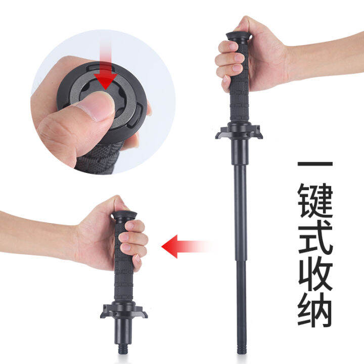 Heavyduty knifeblocking mechanical stick selfdefense telescopic