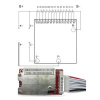 บอร์ดอะไหล่ลิเธียมบาลานซ์ DIY 10S ตัวป้องกัน30A BMS พร้อมอุปกรณ์ทำมือ