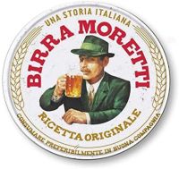 Jimin Birra Moretti Beer ป้ายดีบุกสไตล์วินเทจสำหรับตกแต่งผนังบ้านและของขวัญ