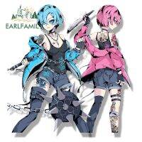 [Hot K] EARLFAMILY Street Punk Rem &amp; Ram Fanart สติกเกอร์อะนิเมะ Re: ชีวิตในโลกที่แตกต่างจาก Zero Waifu Decal JDM Peek