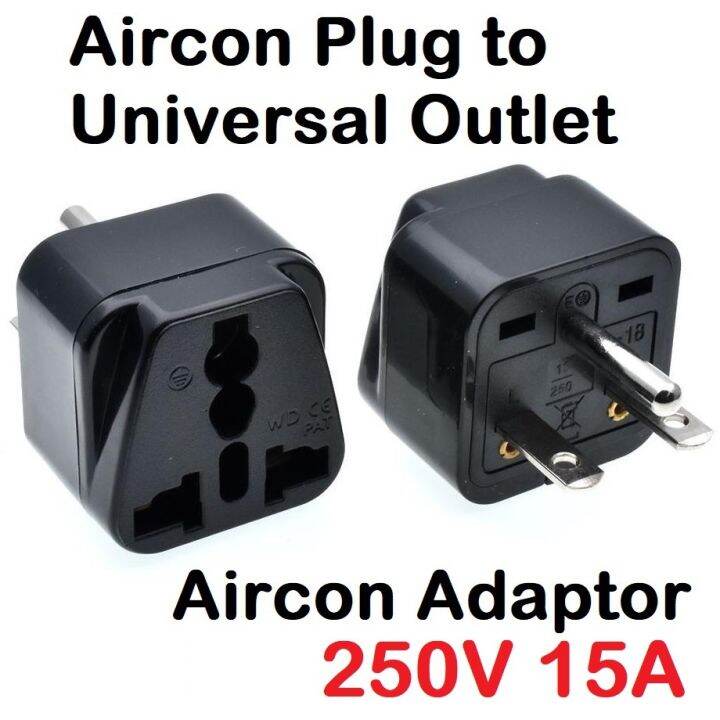 Aircon AC Plug Adapter 1pc Travel Converter Adaptor WA18 NEMA615P to