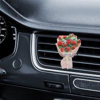 【CC】❅  Car Air Freshener Vent Conditioning Outlet Clip With 2 Fragrance Tablets Perfume Aromatherapy Diffuser Girlfriend