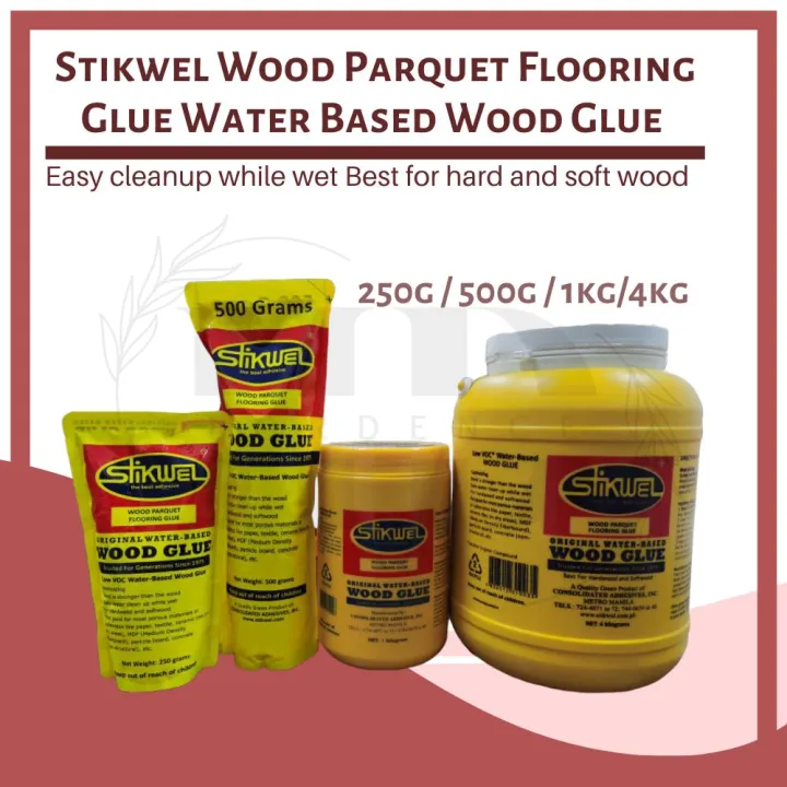 [Fordence] Stikwel Wood Parquet Flooring Glue Water Based Wood Glue ( 1pack, 1/2ltr, 1ltr