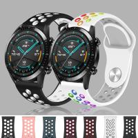 ♂﹍ Silicone Band For Samsung Galaxy Watch 4 classic Strap Gear S3 46/42mm Huawei Watch GT2 Correa Bracelet Active 2 40mm 44mm Strap