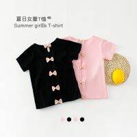 [COD] girl baby t-shirt short-sleeved summer new backless childrens half-sleeved tide T