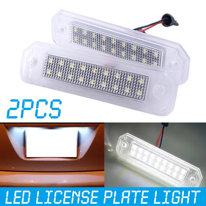 ไฟส่องรถบรรทุกจำนวน2ชิ้น,ไฟป้ายทะเบียนเหมาะสำหรับ Honda Del Sol Trunk