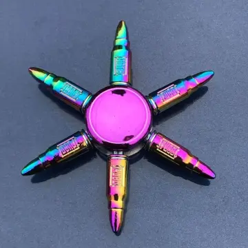 Rainbow Heptagonal Hand Spinner Fidget Zinc Alloy Metal Fidget Spinner  Metal Bearing Edc Finger Spinner Hand Relieves Stress