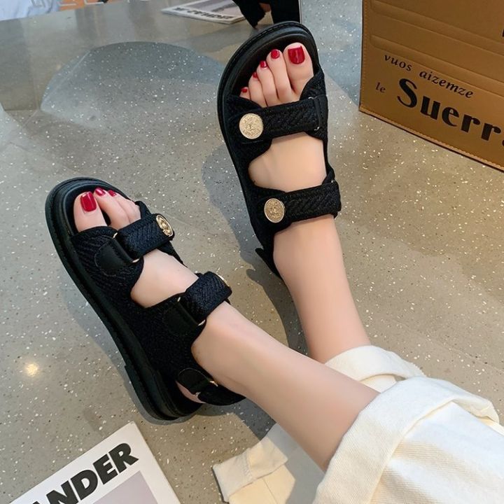 female-sandals-in-the-summer-of-2022-the-new-outer-wear-shoes-with-velcro-thick-bottom-roman-fairy-wind-flat-shoes-and-beach-shoes