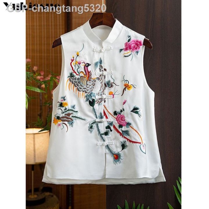 2023ชุดจีน-ชุดสูทสั้นของผู้หญิงจากจีนปักลายเสื้อผ้าจากเสื้อกั๊กสตรี-hanfu