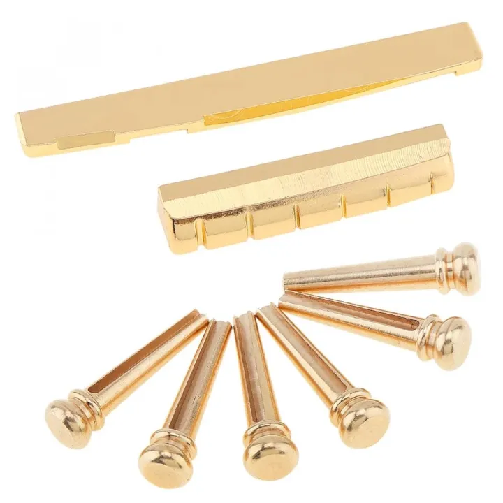 6String Acoustic Guitar Brass Nut and Saddle Gold Plated Lazada PH