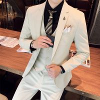 Gifts Factory Outlet Wedding Dress Suit MenS Three -Piece Set Of Professional Leisure Groom