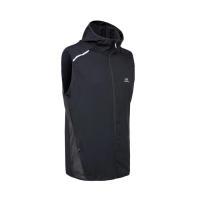 เสื้อแจ็คเก็ตแขนกุด เสื้อวิ่ง เสื้อวิ่งกันลม เสื้อแขนกุด KALENJI Mens Running Sleeveless Jacket Kalenji Run Wind black