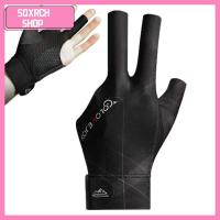 SQXRCH SHOP 1PCS ซ้ายมือขวา ถุงมือสนุ๊กเกอร์ ป้องกันการลื่นไถล สามนิ้วค่ะ ถุงมือสำหรับฝึก ทนทานต่อการใช้งาน สแปนเด็กซ์ ถุงมือบิลเลียด อุปกรณ์เสริมสำหรับฟิตเนส