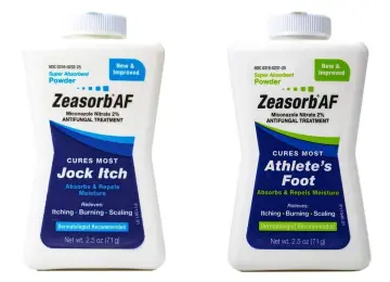 Zeasorb Super Absorbant Antifungal Powder, Foot Care, 2.5-Ounce Bottles  (Pack of 2) [Package may vary]