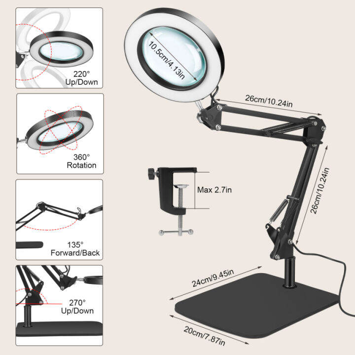 magnifying-led-desk-lamp-with-base-amp-clamp-5x-magnifying-glass-3-color-modes-10-adjustable-brightness-2-in-1magnifying-glass-with-light-and-stand-adjustable-swivel-arm-lamp-craft-light