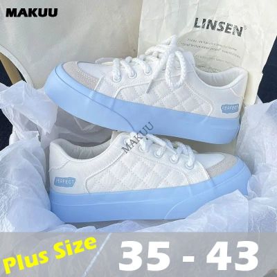 COD DSFGERERERER Plus Size 35-43 Womens Shoes 41 Early Autumn Canvas Shoes Spring and Summer Thin Shoes All-Match White Shoes Board Shoes 42