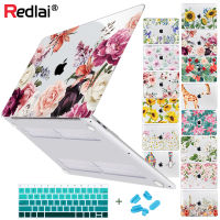 Floral Soft-touch Plastic Hard Case Cover for MacBook Air Pro Retina 11 12 13 15 16 inch Touch bar  A2337 A2179 A2338 A2289