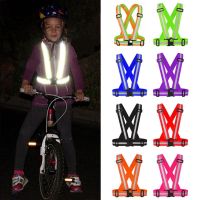 Highlight Reflective Straps Night Running Riding Clothing Vest Adjustable Safety Vest Elastic Band For Adults and Children