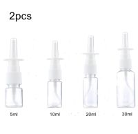 2pcs 10ml/20ml/30ml White Empty Plastic Nasal Spray Bottles Pump Sprayer Mist Nose Spray Refillable Bottling Packaging