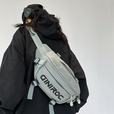 Mens Messenger Bag Casual Bag For Boys Large Capacity Chest Bag Japanese Fashion Brand Backpack Student Waist Bag Shoulder Bag For Women
