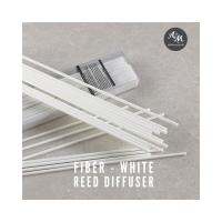 Aroma&amp;More  Fiber reed sticks diffuser WHITE – ก้านไฟเบอร์ กระจายกลิ่นน้ำหอมสีขาว ช่วยกระจายกลิ่นน้ำหอมปรับอากาศอโรมา 3.5 mm x 25 cm (50 pcs)