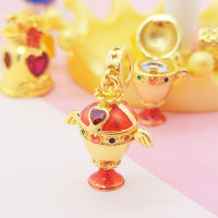 925เงินสเตอร์ลิงอะนิเมะ Sailor Moon Holy Grail จี้ Charm ลูกปัดสำหรับสร้อยข้อมือ เครื่องประดับยุโรปแฟน Collectionhot