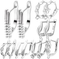 【CC】❐  Juya 4 8 Pcs/Lot Plated Anti-Allergy Fastener Ear Wire Fixtures Earring Hooks Womens Making