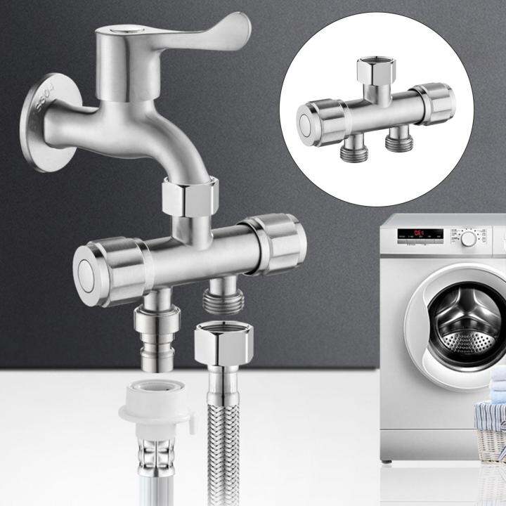 Lovely Homes Washing Machine Faucet Diverter Valve Tap Splitter One In