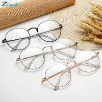 {Paopao glasses} Zilead สายตาสั้นแว่นตาโลหะรอบสายตาสั้นแว่นตาสำหรับผู้หญิงแอมป์; ผู้ชายกําหนดสายตาสั้นแว่นตา Miopia สายตา-1ถึง-4.0