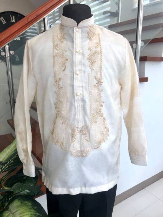 Chinese Collar Barong Tagalog | Lazada PH