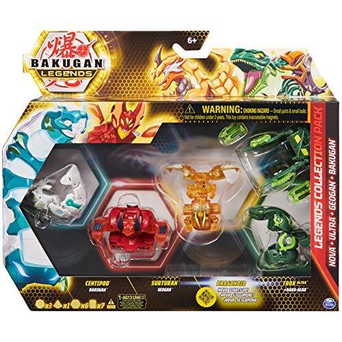 Bakugan Legends Collection Pack, 4Pack Featuring Centipod, Surturan