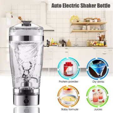 600ml Electric Cocktail Boston Shaker USB Automatic Protein Shaker