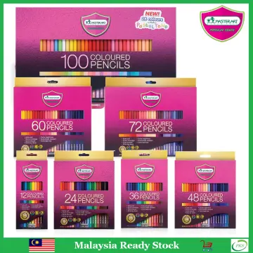 Box Set Masterart 124 Coloured Pencils Colors Coloring Drawing Art