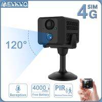 EVKVO กล้องไอพีขนาดเล็ก3G 4G,กล้อง CCTV 8MP Mah กล้อง Ir ขนาดเล็กตรวจจับความเคลื่อนไหว PIR ใช้ซิมการ์ด4K 2600 Mah