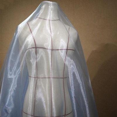 ชุดแต่งงานแสงน้ำกากเพชรโปร่งใสผ้าโปร่งบางผ้าตาข่ายสดใสผ้าโปร่งประดับมุกผ้าโปร่งสำหรับเด็ก