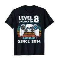 Level 8 Unlocked Awesome Since 2014 Eightbirthday T Shirt Son Funny Gamer 8Th 8 Years Old Birthday Tee Gift Gildan