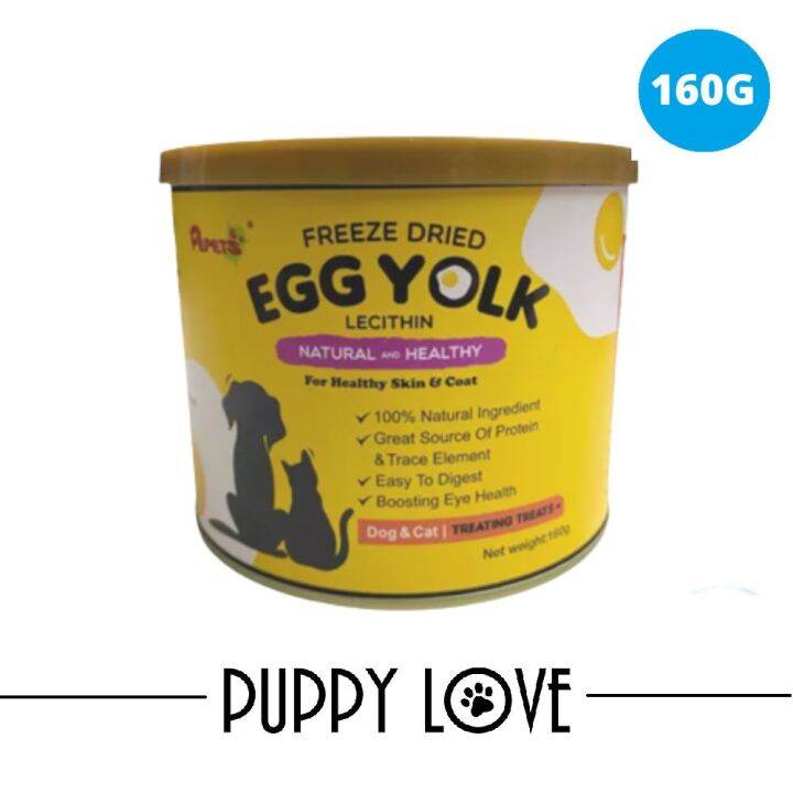 Pepets Freeze Dried Egg Yolk for Dog & Cat (160g) Lazada