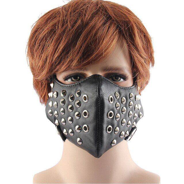 dustproof-alloy-rivet-mask-โลหะ-spike-hedgehog-punk-biker-mask-goth-rock-คอสเพลย์-masquerade-punk-สไตล์-gothic-rivet-mask