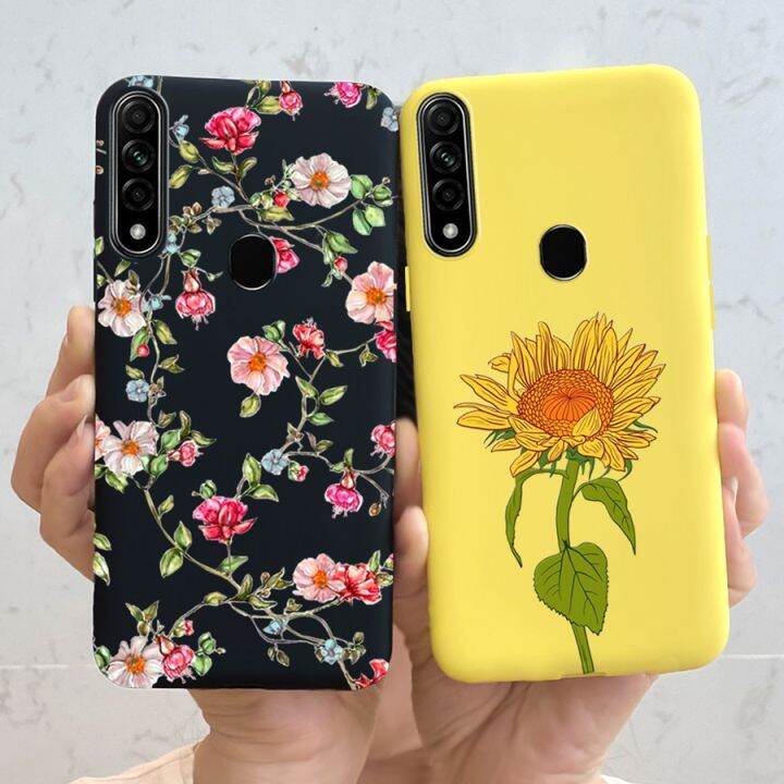 เคสสำหรับ-oppo-a31-2020เคสโทรศัพท์สำหรับ-oppo-a-31-cph2015-oppoa31เคสแบบบาง-tpu-เคสฝาหลังลายดอกทานตะวัน