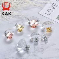 ❐ KAK 10Pieces Crystal Diamond Cabinet Knobs and Handles 30mm Gold Kitchen Cupboard Door Pulls Dresser Furniture Handle Hardware