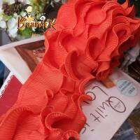 1y ผ้าลูกไม้ ระบาย สี่ชั้น ขนาดกว้าง 11 cm x ความยาว 90 เซนติเมตร LACEs1180481 lace trim ribbon, vintage style for sewing supplies DIY Craft