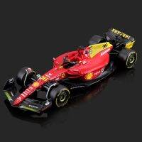 1:43 Bburago ฉลองครบรอบ75th ปีที่ #16 #55 Leclerc Sainz 2022 F1 Scuderia Ferrari F1-75อัลลอยรถขึ้นรูปของเล่นโมเดลหล่อยานพาหนะ