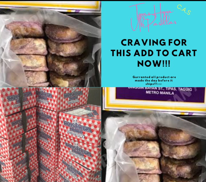 Best seller Tipas Hopia Ube Pastillas (From Tipas Bakery) 10 pcs