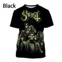 ฤดูร้อนใหม่ Ghost 3D พิมพ์เสื้อยืดผู้ชายและผู้หญิงแฟชั่นสบายๆ Hip-Hop Rock Cool รอบคอเสื้อแขนสั้น SXX-6XL