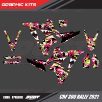 สติ๊กเกอร์วิบาก Honda CRF 300 Rally ทั้งคัน Graphic kit สติ๊กเกอร์เคลือบเงา สุดคุ้ม