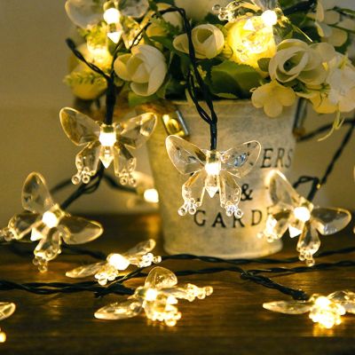 10/20 LED Butterfly Light String Led Fairy Light Battery 1.5/3m For Children Room Decor Wedding Party Home Curtain Decoration