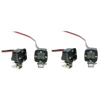 4X RC Car LED Lights Headlights Spotlight for 1/10 RC Crawler Axial Traxxas TRX4 TRX6 SCX10 90046 Wraith RR10 MST Redcat