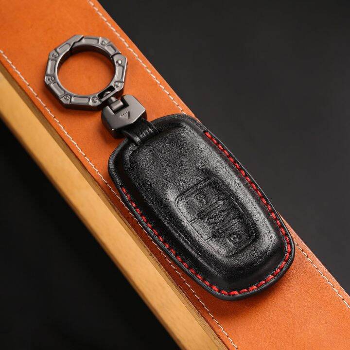 smart-key-cover-case-car-keyring-3-buttons-shell-for-volkswagen-vw-touareg-2010-2018-genuine-leather