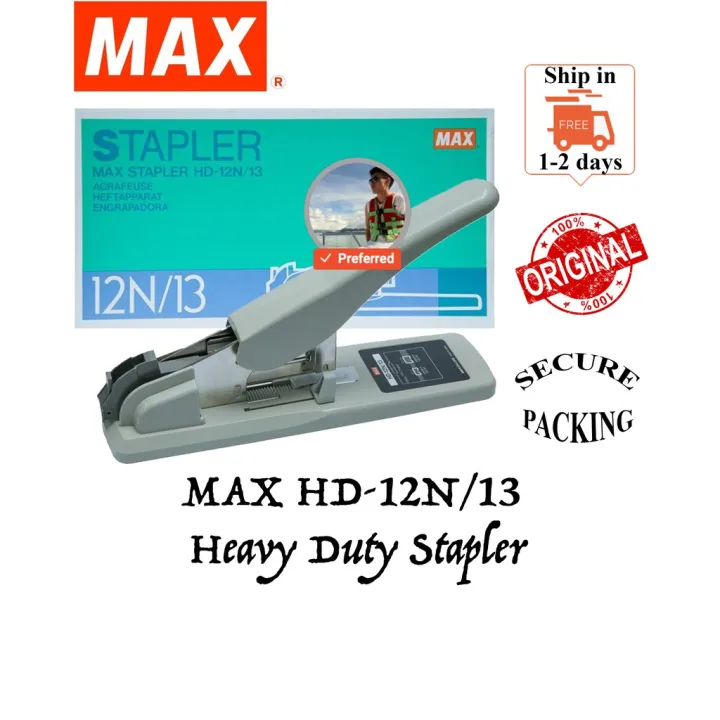MAX HD12N/13 HEAVY DUTY STAPLER / HD12N/13 (READY STOCK / 100 ORIGINAL) Lazada